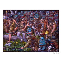 BATTLE OF OLD SITKA, JUNE 1802 FINE ART POSTER