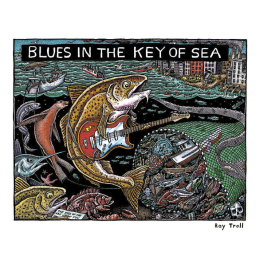 BLUES IN THE KEY OF SEA FINE ART POSTER
