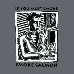 SMOKE SALMON - HOODIE - FADED SHOULDER