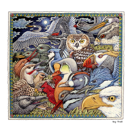 ONE FOR THE BIRDS FINE ART POSTER