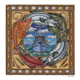 OUR LIFE IS THE SEA FINE ART POSTER