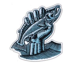 SALMON POWER STICKER