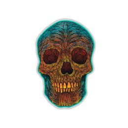 SALMON SKULL STICKER