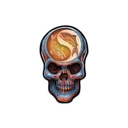 YIN YANG SKULL STICKER