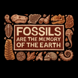 FOSSILS ARE THE MEMORY T-SHIRT