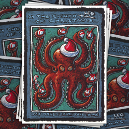 EIGHTH LEG OF CHRISTMAS CARD PACK