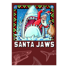 SANTA JAWS CARD