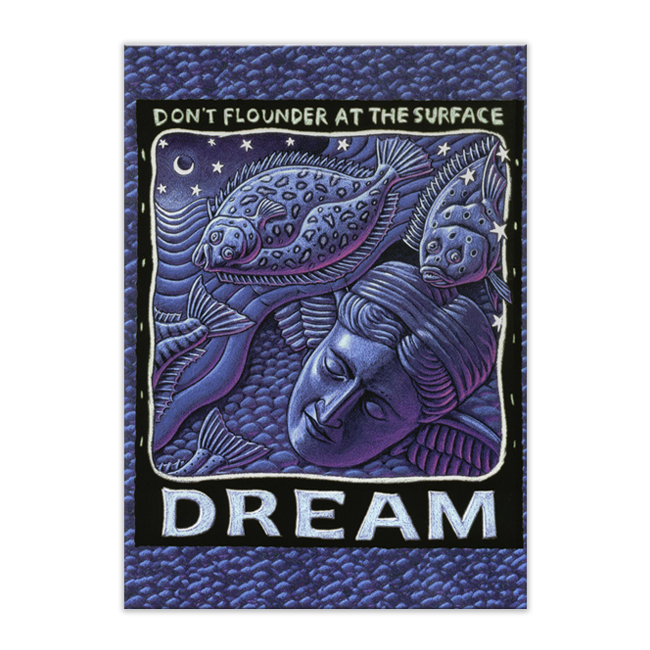 DREAM, DON'T FLOUNDER CARD