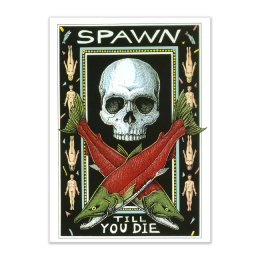 SPAWN TILL YOU DIE CARD