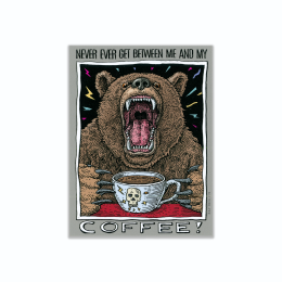 COFFEE BEAR STICKER