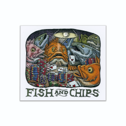FISH AND CHIPS STICKER