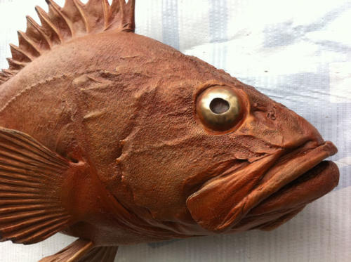 Yellow Eye Rockfish. AKA Red Snapper bronze by Gary Staab