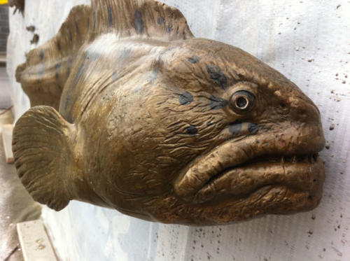 Wold eel sculpted by Gary Staab