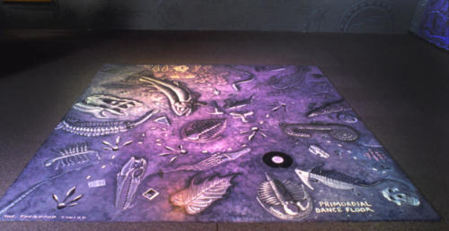 The hand-painted dance floor