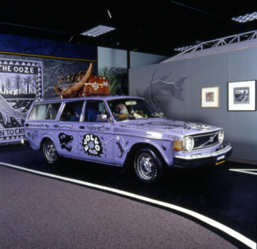 The Evolvo, graphics painted by Denver artist Chuck Parson