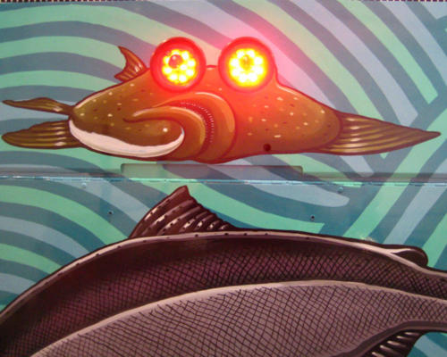 When you hit the brakes the halibut eyes light up!