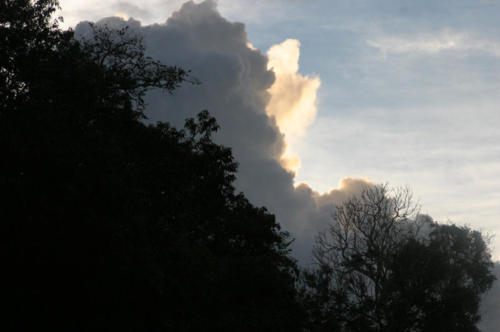 Cloudscape above the river.