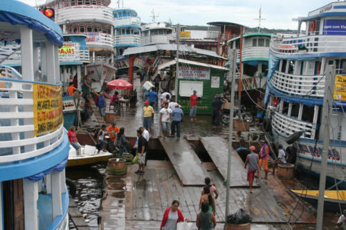 The Manaus waterfront, unlike any other port on the planet.