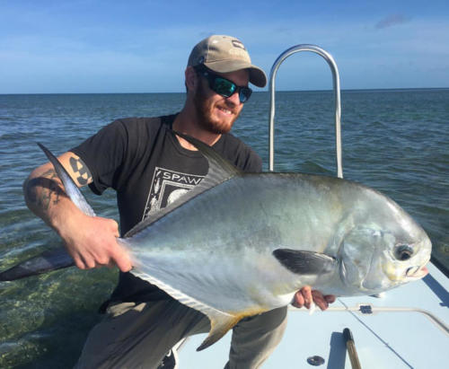 Kyle Sawyer and a lovely Permit fish