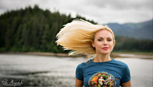 Oksana Bervetska in a Mermaid shirt