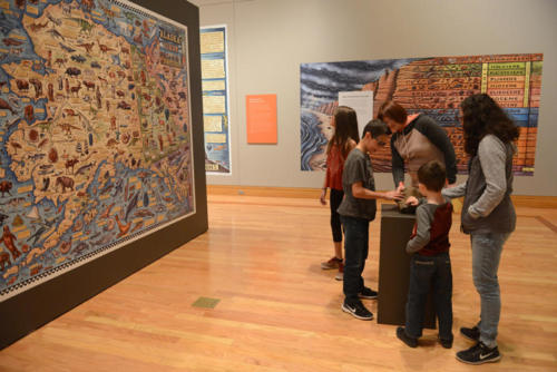 Alaska fossil map and family