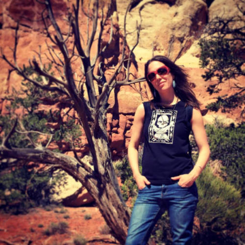 Janine Gibbons striking a fine pose 