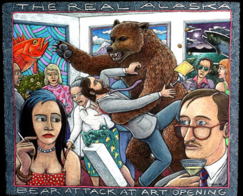 Bear Attack at Art Opening