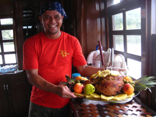 Dinner is served! Meseno was an awesome cook.