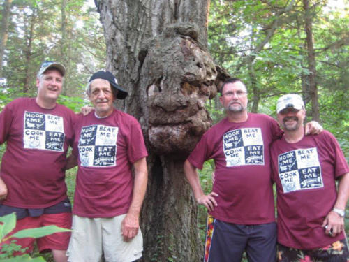 Roger Eilts and friends lost in the woods somewhere